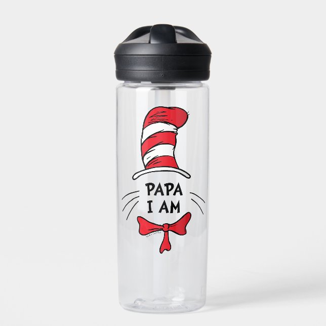 Dr. Seuss | Cat in the Hat - Papa I am Water Bottle (Front)