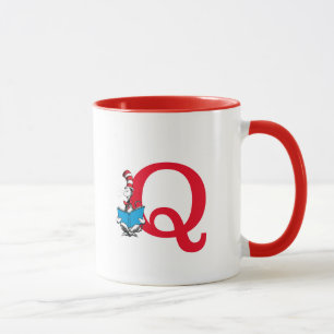 Dr. Seuss Cat in the Hat - Reading Monogram Q Mug