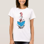 Dr. Seuss | Cat in the Hat - Reading T-Shirt<br><div class="desc">This classic Dr. Seuss graphic features Cat in the Hat reading a book.</div>