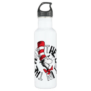 Dr. Seuss   Cat in the Hat Round Art 710 Ml Water Bottle