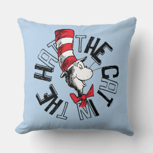 Dr. Seuss   Cat in the Hat Round Art Cushion
