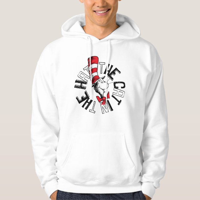 Dr. Seuss | Cat in the Hat Round Art Hoodie (Front)