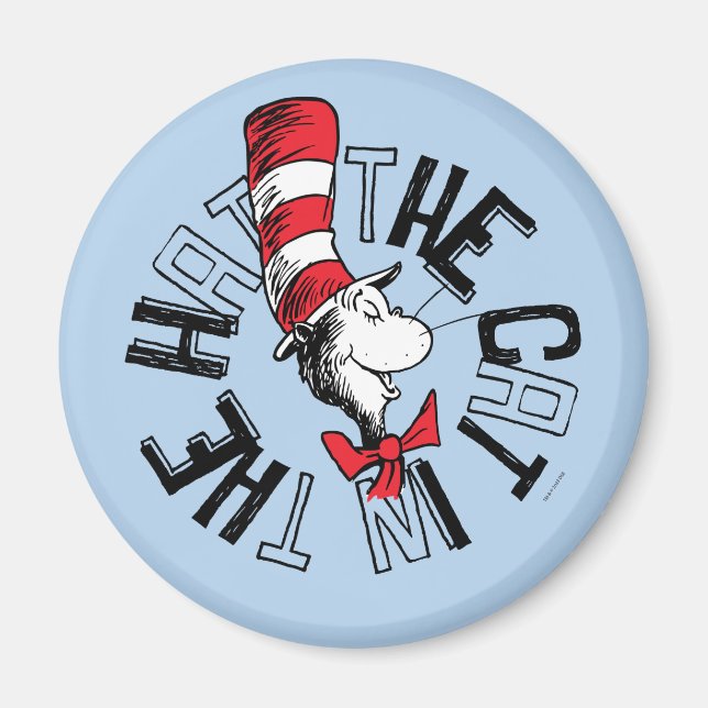 Dr. Seuss | Cat in the Hat Round Art Magnet (Front)