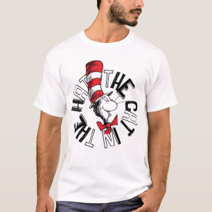 Dr. Seuss   Cat in the Hat Round Art T-Shirt