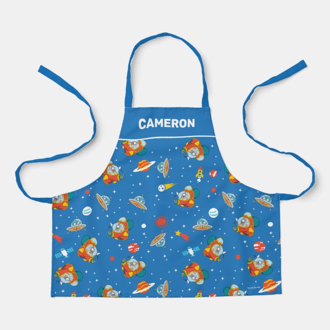 Dr. Seuss | Cat in the Hat Space Pattern Apron (Front)