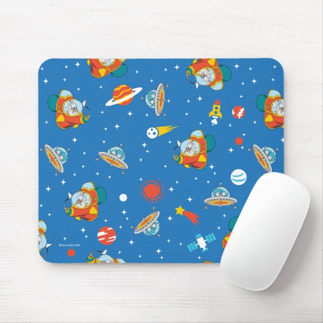 Dr. Seuss | Cat in the Hat Space Pattern Mouse Mat (With Mouse)