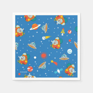 Dr. Seuss   Cat in the Hat Space Pattern Napkin