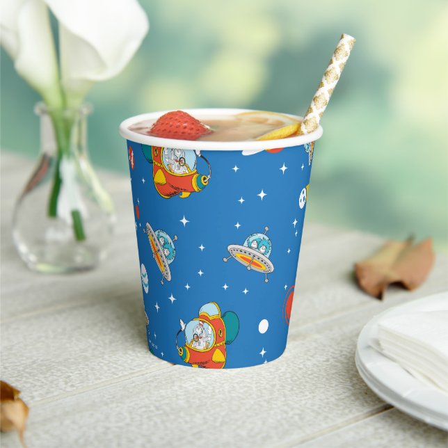 Dr. Seuss | Cat in the Hat Space Pattern Paper Cups (Insitu)