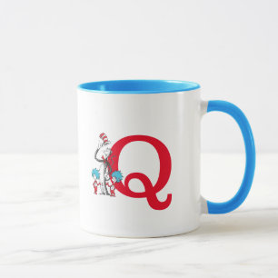 Dr. Seuss Cat in the Hat, Thing One Monogram Q Mug