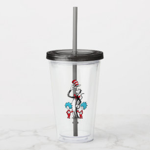 Dr. Seuss   Cat in the Hat, Thing One & Thing Two Acrylic Tumbler