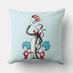 Dr. Seuss   Cat in the Hat, Thing One & Thing Two Cushion