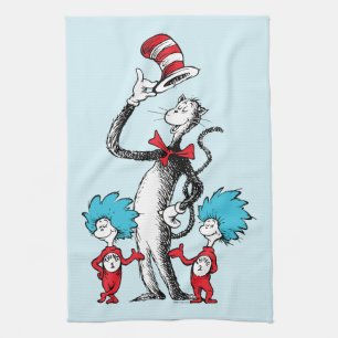Dr. Seuss   Cat in the Hat, Thing One & Thing Two Tea Towel
