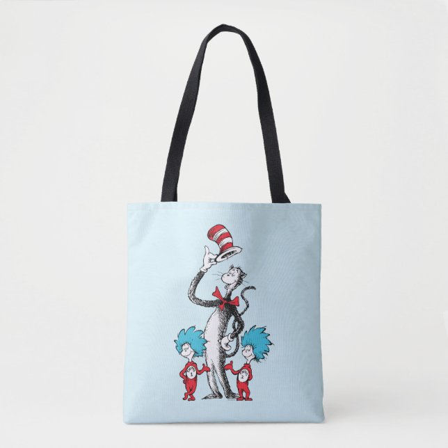 Dr. Seuss | Cat in the Hat, Thing One & Thing Two Tote Bag (Front)