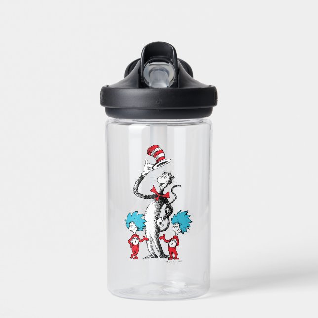Dr. Seuss | Cat in the Hat, Thing One & Thing Two Water Bottle (Front)