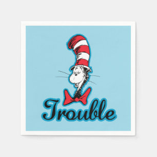 Dr. Seuss   Cat in the Hat Trouble Napkin