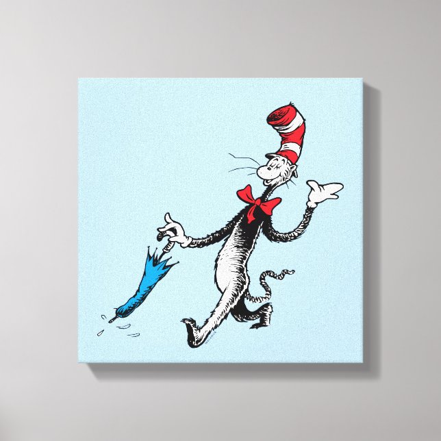 Dr. Seuss | Cat in the Hat Umbrella Walk Canvas Print (Front)