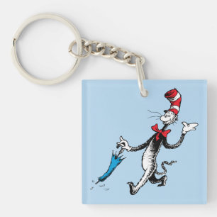 Dr. Seuss   Cat in the Hat Umbrella Walk Key Ring
