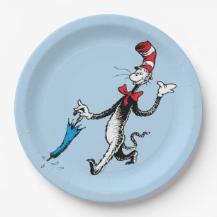 Dr. Seuss   Cat in the Hat Umbrella Walk Paper Plate