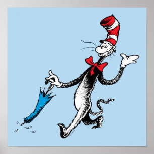 Dr. Seuss   Cat in the Hat Umbrella Walk Poster
