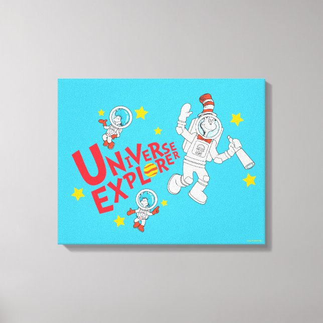 Dr. Seuss | Cat in the Hat Universe Explorer Canvas Print (Front)