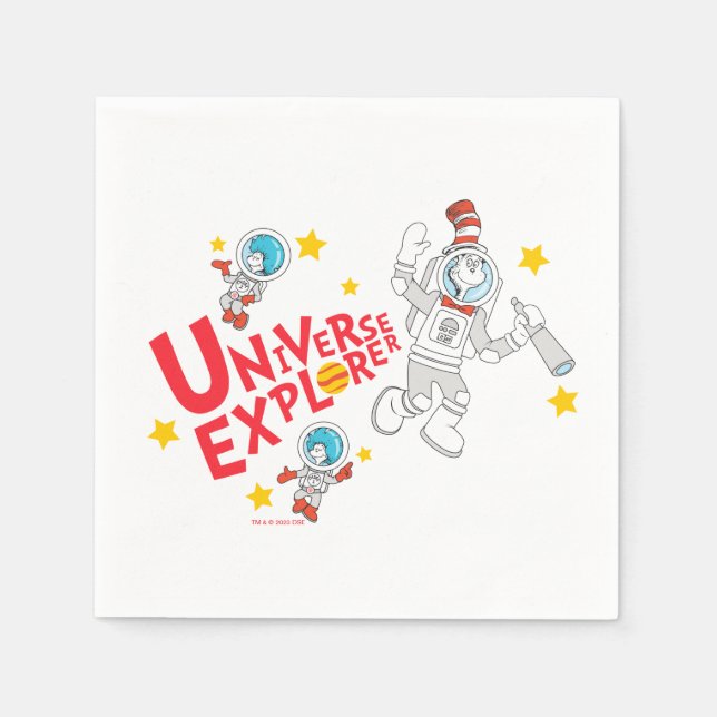 Dr. Seuss | Cat in the Hat Universe Explorer Napkin (Front)