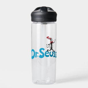 Dr. Seuss   Cat in the Hat Vintage Logo Water Bottle