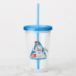 Dr. Seuss   Cat in the Moon Outer Space Graphic Acrylic Tumbler