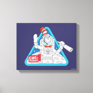 Dr. Seuss   Cat in the Moon Outer Space Graphic Canvas Print