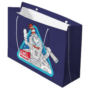 Dr. Seuss Cat in the Moon Outer Space Graphic Large Gift Bag