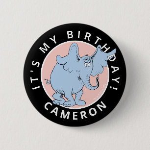 Dr. Seuss Character Confetti   Kids Birthday 6 Cm Round Badge