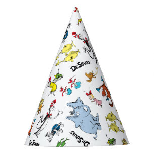 Dr. Seuss Character Confetti Kids Birthday Party Hat