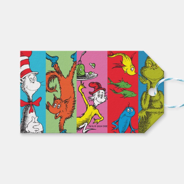 Dr. Seuss | Character Slice Gift Tags (Front (Horizontal))