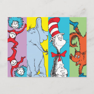 Dr. Seuss Character Slice Postcard