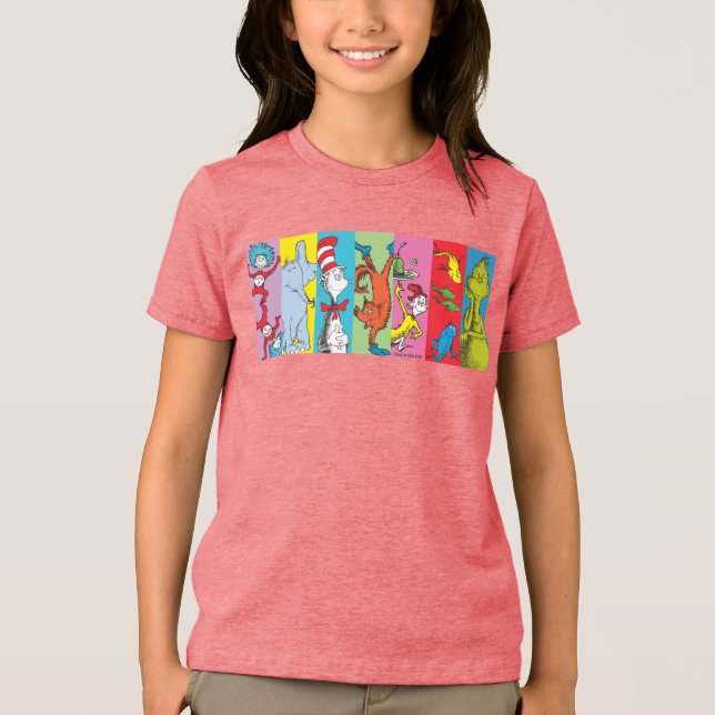 Dr. Seuss | Character Slice Tri-Blend Shirt (Front)