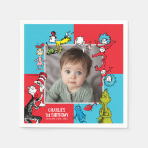 Dr. Seuss - Characters Kids Birthday Napkin