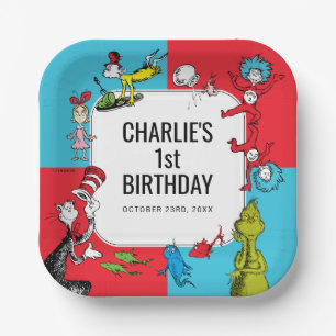 Dr. Seuss - Characters   Kids Birthday Paper Plate