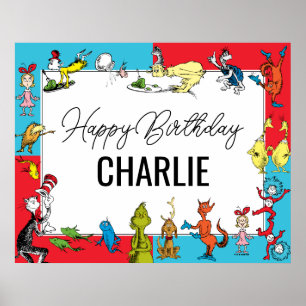 Dr. Seuss - Characters Kids Birthday Poster