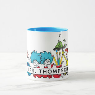 Dr. Seuss Characters & Teacher Name Mug