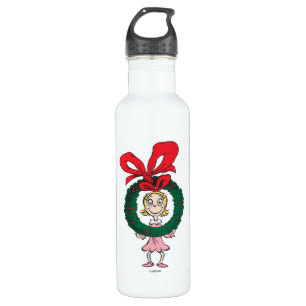 Dr. Seuss   Cindy-Lou Who - Wreath 710 Ml Water Bottle
