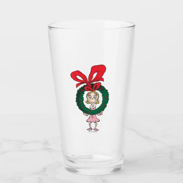 Dr. Seuss | Cindy-Lou Who - Wreath Glass (Front)