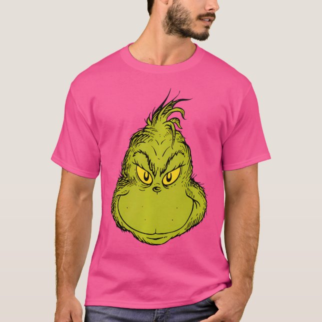 Dr. Seuss Classic Grinch Face T-Shirt (Front)