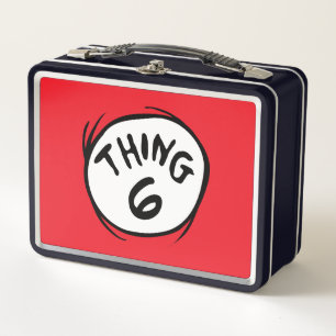 Dr. Seuss   Custom Thing 1 Thing 2 Metal Lunch Box