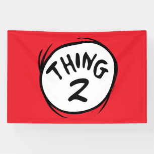 Dr. Seuss Custom Thing One Thing Two Banner