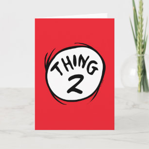 Dr. Seuss Custom Thing One Thing Two Card