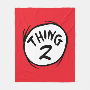 Dr. Seuss   Custom Thing One Thing Two Fleece Blanket
