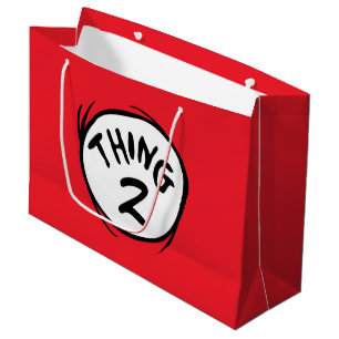 Dr. Seuss   Custom Thing One Thing Two Large Gift Bag