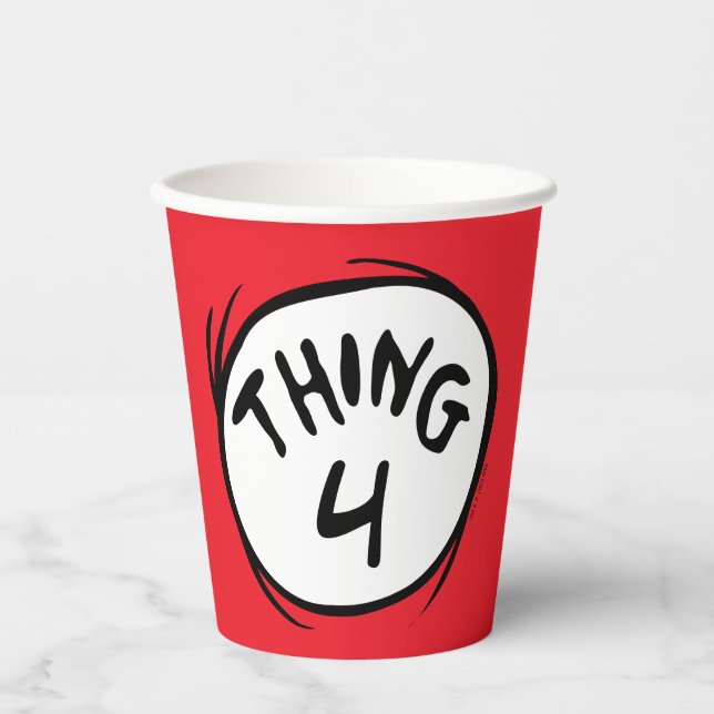 Dr. Seuss | Custom Thing One Thing Two Paper Cups (Front)