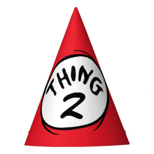 Dr. Seuss Custom Thing One Thing Two Party Hat