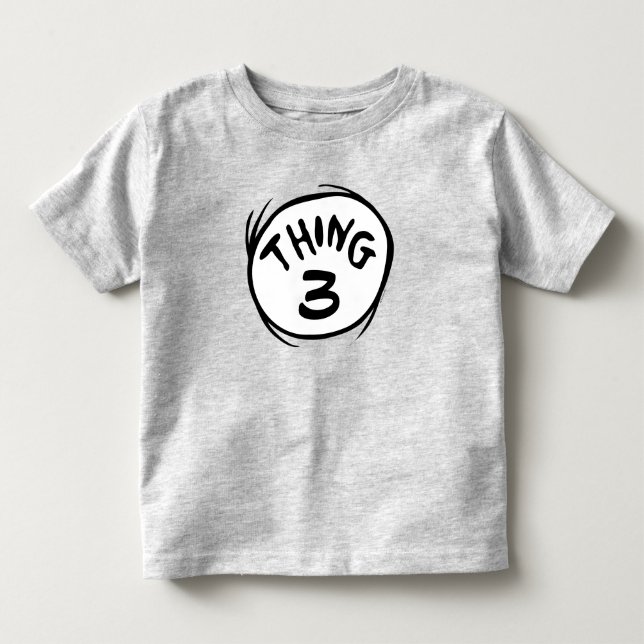 Dr. Seuss | Custom Thing One Thing Two Toddler T-Shirt (Front)