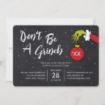 Dr. Seuss | Don't Be a Grinch Christmas Party<br><div class="desc">Invite all your family and friends to your Holiday Party this year with these cute Dr. Seuss chalkboard invites. Personalise by adding all your party details.</div>